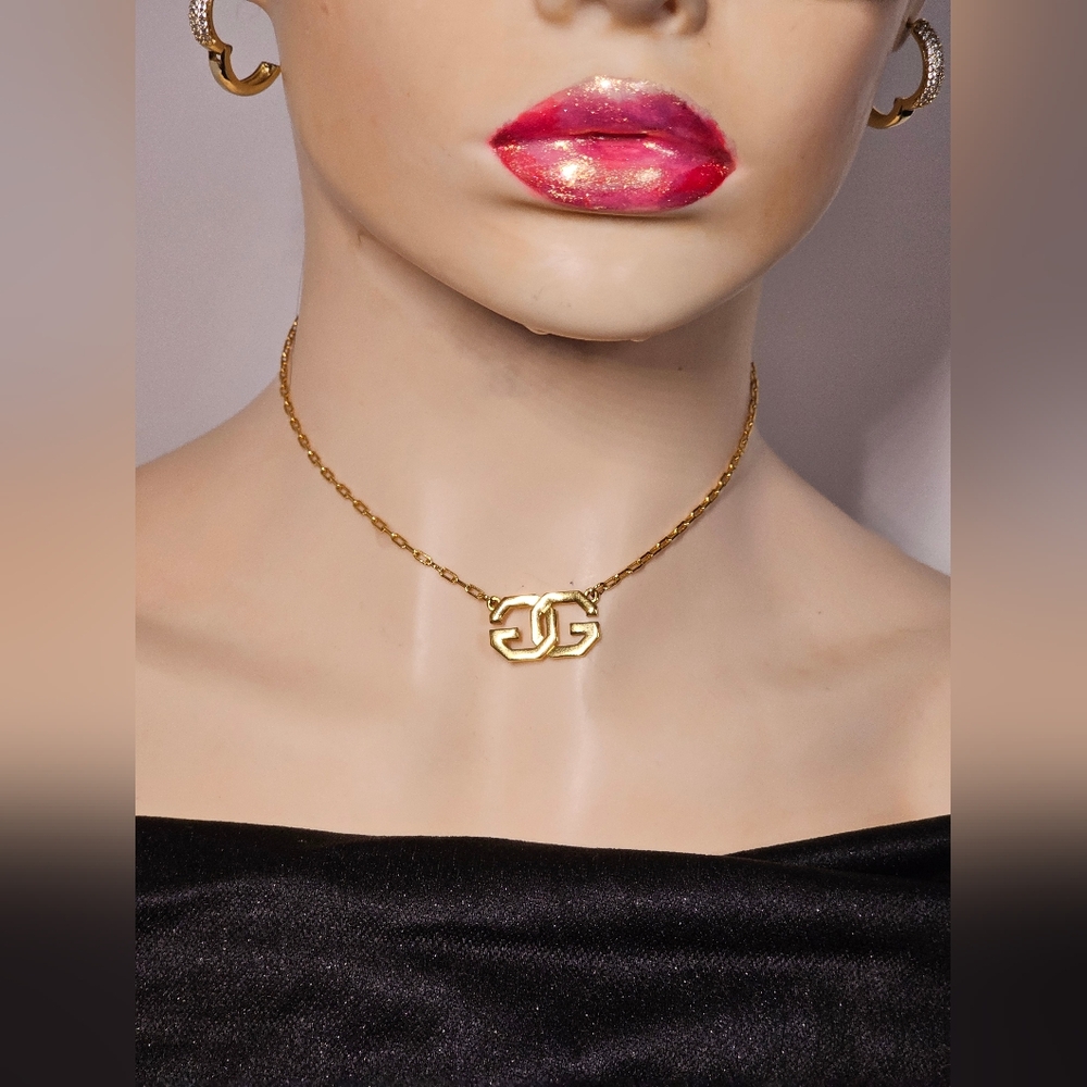 Authentic Givenchy Double G Gold Necklace
